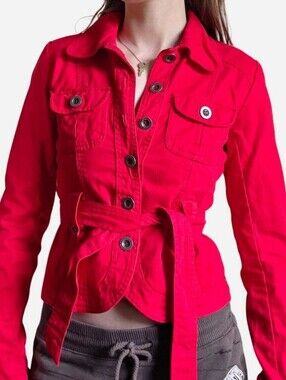 Streetwear Society red cotton jacket